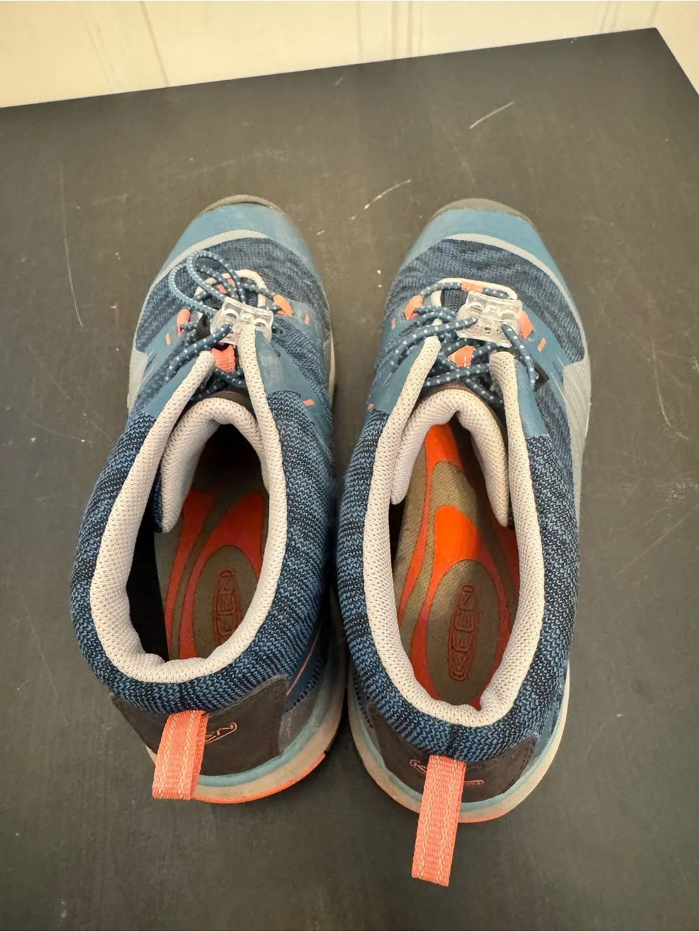 Keen Terradora Mid Waterproof Hiking Shoes Boots Women’s US 6 Aqua Blue/Coral